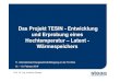 Das Projekt TESIN -Entwicklung und Erprobung eines … · 2019. 1. 4. · Prof. Dr.-Ing. Andreas Dengel 11. Internationale Energiewirtschaftstagung an der TU Wien 13. –15. Februar