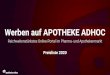 Werben auf APOTHEKE ADHOC ... 2020/08/26 ¢  Werben auf APOTHEKE ADHOC Reichweitenst£¤rkstes Online-Portal