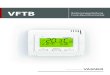 VFTB Bedienungsanleitung Funk-Raumthermostat · Anzeige für Tastensperre Uhrzeit Signalausstrahlung Batterien sind schwach Das Drücken auf eine beliebige Taste aktiviert die An-