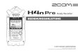 BEDIENUNGSANLEITUNG · Vielen Dank, dass Sie sich für den ZOOM H4n Pro Handy Recorder entschieden haben. Der H4n Pro bietet die folgenden Merkmale: Bitte lesen Sie dieses Handbuch