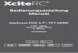 Bedienungsanleitung Manual - XciteRC...Vielen Dank für den Kauf der Dashcam FHD 2.7“-TFT HDMI von XciteRC. Die vorliegende Bedienungsanleitung enthält wichtige Hinwei-se für den