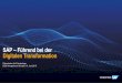 SAP – Führend bei der Digitalen Transformation · 2020. 7. 13. · PUBLIC Präsentationfür Privatanleger DSW AnlegerforumMünster, 19. Juni2018 SAP – Führend bei der Digitalen