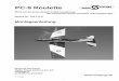 Montageanleitung - Simprop · 2005. 9. 5. · 1 Montageanleitung PC-9 Roulette Elektro-Park-Scale Modell in ARF Ausführung des berühmten RAAF Aerobatic Team Flugzeuges Bestell-Nr.: