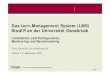 Das Lern-Management System (LMS) StudIP an der …...© Universität Osnabrück, Rechenzentrum Seite 1 Das Lern-Management System (LMS) StudIP an der Universität Osnabrück Installation
