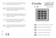 BA Cody 1/3 - DR A · Die wichtigsten Leistungsmerkmale des TCS - Cody sind: ⇒ leichte Bedienung und Programmierung sowie einfache Montage ⇒ wassergeschützte Gehäuse Ein Höchstmaß