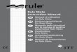 Rule Mate Instruction Manualwebserver.flak.no/vbilder/05045_B.pdf · RM1100 RM1500, RM2000 = x 6 1 8 THIS END DOWN 0 1. Keep all wire connections above the highest water level. Wires