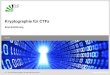 Kryptographie für CTFs · 2020. 7. 2. · Ferdinand Sauer - Kryptographie KITCTF Nicht Wissenschaftlich Dafür Vorlesungen und Praktika aus „Kryptographie und Sicherheit“ Die