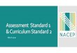 Assessment Standard 1 & Curriculum Standard 2nacep.org/docs/accreditation/C2 and A1 Standards.pdf · Statements for C2 Syllabus Review All CEP instructors are required to utilize