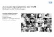 Austauschprogramme der TUM · 2019. 6. 4. · Austauschprogramme der TUM Weltweit beste Verbindungen Fakultät für Elektrotechnik und Informationstechnik 03.06.2019 Frauke Denniger