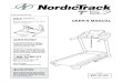 Model No. NTL61011.4 USERS MANUAL · garage or covered patio, or near water. 6. Place the treadmill on a level surface, with at least 8 ft. (2.4 m) of clearance behind it and 2 ft