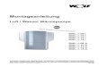 Montageanleitung - Pumpenscout · 2012. 4. 23. · Montageanleitung Luft / Wasser Wärmepumpe Wolf GmbH · Postfach 1380 · 84048 Mainburg · Tel. 08751/74-0 · Fax 08751/741600 ·