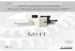 CSM INSTRUMENTS · //// NHT2: Technical Features 2011 V.01 Beta V.02.2 (xx Mmm.10) 1 MHT Модуль Микро-индентирования (MHT) //// CSM INSTRUMENTS Техническое