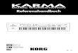 KARMA Parameter Guide · 2003. 4. 8. · weiterführende Informationen zur Bedienung der KARMA. Die Erläuterungen sind nach Modus/Seite/Register sortiert. Außerdem ﬁnden Sie hier