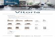Vitoria - Cloudinary · Vitoria MERKMALE: Ł Eichenfurnier, river grey Farbe Mix aus Metall und Furnier Metallprofile rundum Türen und Laden LED-Beleucht ung Kabel-Management in