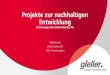 Projekte zur nachhaltigen Entwicklung · Gfeller Elektro AG • Gründung 1911, Geschäftssitz in Hinterkappelen bei Bern • 120 Mitarbeitende, davon 20 Lernende (Elektroinstallateur,