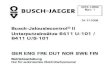 Busch-Jalousiecontrol® II Unterputzeinsätze 6411 U-101 / 6411 … · 2019. 1. 8. · 0073-1-6599 Rev. 1 24.11.2005 Busch-Jalousiecontrol® II Unterputzeinsätze 6411 U-101 / 6411