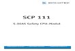 SCP 111 - SIGMATEK€¦ · Bei der SCP 111 werden die sicheren Prozessdaten mit einem eigenen Sicherheitsprotokoll übertragen (FSoE), daher kann die SCP 111 nicht zusammen mit einer