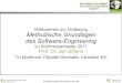 Willkommen zur Vorlesung Methodische Grundlagen des ... · des Software-Engineering SS 2011 UML im Schnelldurchlauf Aktivitätsdiagramm stark geändert in UML2 Tokenkonzept − Ein