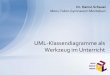 UML-Klassendiagramme als Werkzeug im Unterricht · Phasen der Software-Entwicklung genutzt – insb.: •Domänenmodelle (frühe Entwurfsphasen) •Implementierungsmodelle (späte