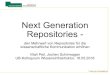 Next Generation Repositories · ResourceSync ein Framework für “Discovery”, Harvesting und Synchronisation von Web-Ressourcen ANSI / NISO Z39.99-2017 Standard entwickelt 2012/2013