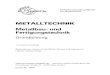 METALLTECHNIK - Europa-Lehrmittel€¦ · EUROPA-FACHBUCHREIHE für Metallberufe METALLTECHNIK Metallbau- und Fertigungstechnik Grundbildung 11. erweiterte Auflage Bearbeitet von