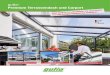 Premium Terrassendach und Carport - Gutta Werke€¦ · gutta® Premium Terrassendach und Carport • mit Acryl Stegplatten Klima blueStellfüße für Höhenausgleich • Einstellbare