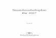 Staatshaushaltsplan für 2017 · Gesetz über die Feststellung des Staatshaushaltsplans von Baden-Württemberg für das Haushaltsjahr 2017 (Staatshaushaltsgesetz 2017 – StHG 2017)