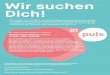 &/ 02 %+ &+ #/&/ &1 / &1 · Wir suchen Dich! Wir suchen Dich für PULS, das junge Magazin im Bayerischen Fernsehen, in EinsPlus, Einsfestival und ARD-alpha. Die halbstündige Sendung