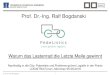 Prof. Dr.-Ing. Ralf Bogdanski · © Prof. Dr.-Ing. Ralf Bogdanski 3 Das Suffizienzprinzip ist keine Lösung Sinkendes Sendungsaufkommen ist nicht zu erwarten