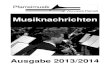 Musiknachrichten 2008/2009 - Pfarreimusik Wünnewil-Flamatt · Pilatus: Mountain of Dragons, Steven Reineke Nocturne, Rolf Lovland Concerto for Horn, Franz Strauss - Gastsolistin:
