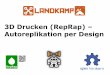 3D Drucken (RepRap) – Autoreplikation per Designhackerspace-ffm.de/wiki/images/AutoreplikationPerDesign.pdf · „gedruckte" Skulpturen 3D printing sculpture Svc he Ales Videos