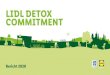 LIDL DETOX COMMITMENT€¦ · 1. Strategie und Meilensteine Zwischen 2014 und 2020 hat Lidl im Rahmen der Detox-Kampagne von Greenpeace intensiv daran gearbeitet, potenziell bedenkliche