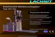 LACHNIT · Fördertechnik in Edelstahl LACHNIT Edelstahl-Elektrostapler Typ 421 KJ • mit Einfach- oder Teleskopmast erhältlich • Fahren, Heben und Senken stufenlos • Steuerung,