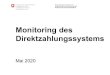 Monitoring des Direktzahlungssystems · Monitoring des Direktzahlungssystems Mai 2020. Mai 2020 2 • Versorgungssicherheit • Kulturlandschaft • Produktionssysteme • Biodiversität