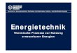 Energietechnik - TU Dresden€¦ · Energietechnik Mit dem Sammelbegriff Biomasse werden alle Energieträger bezeichnet, die ihre Energie über den Vorgang der Photosynthese durch