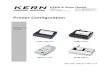 Übersicht KERN Druckerkonfiguration … · Printer Configuration . Version 1.8 12/2017 . KERN YKB-01N KERN YKS-01. KERN 911-013 KERN YKN-01. YKB_YKS_YKN_911-ZB-e-1718. YKB_YKS_YKN_911-ZB-e-1718