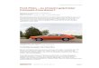 Ford Pinto – zu Unrecht geächteter Kompakt-Amerikaner? … · Schon bei den Crash-Tests vor Produktionsbeginn wurde klar, dass der Benzintank bei einem Unfall extrem verwundbar