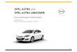 OPEL ASTRA und - Motorline.ccbox.motorline.cc/autowelt/pdf/Opel-Astra-Preisliste 2014...OPEL ASTRA undOPEL ASTRA LIMOUSINE Preise, Ausstattungen & technische Daten Modelljahr2014,5