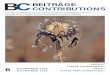 BCCONTRIBUTIONS BEITRÄGE · 2019. 3. 8. · BEITRÄGE – Magazin zur Förderung der biologisch-dynamischen Landwirt-schaft , Demeter. Erscheint 6-mal jährlich. 66. Jahrgang. Herausgeber