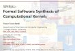 Carnegie Mellon SPIRAL: Formal Software Synthesis of ...aldrich/courses/17-355-19sp/notes/slides...Carnegie Mellon Computers I have Used: 10 7 x Gain in 30 Years Intel 4004, 1971 Sony