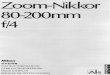 Zoom-Nikkor 80-200mmcdn-10.nikon-cdn.com/pdf/manuals/archive/Zoom-Nikkor 80-200m… · a camera without this lever (non-AI type), "manual" maximum aperture indexing is re quired