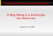 O Big Bang e a Evolução do Universow3.ufsm.br/rogemar/fis2010/aulas/aula29_bigbang.pdf · 2010. 1. 5. · Modelos do Universo Universo estacionário (imutável no tempo).Herman