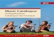 Music Catalogue - kotta.info Music Catalogue Verlagskatalog Catalogue de musique 2015 EDITIO MUSICA