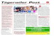 Tägerwiler Post - KreuzlingerZeitung · 2014. 12. 18. · Die lebendige Zeitung einer lebendigen Gemeinde 19. Dezember 2014 Nr. 51 Tägerwiler Post Anzeige ERWEITERTE KLEINTIERAUSSTELLUNG