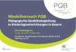 Pädagogische Qualitätsbegleitung in ... - Bayern€¦ · Gefördert durch: Modellversuch PQB Pädagogische Qualitätsbegleitung in Kindertageseinrichtungen in Bayern IFP-Fachkongress