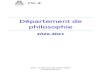 Département de philosophie · 2020. 9. 14. · Département de philosophie 2020-2021 ENS – 45 UE D’ULM 75005 PAIS Pavillon Pasteur