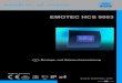 EMOTEC HCS 9003 - Fluidra Austria · 2020. 3. 18. · EMOTEC HCS 9003 Druck Nr. 29343170de / -52.09 D Montage- und Gebrauchsanweisung. 2 D Deutsch ... Wissen benutzt zu werden, es