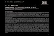 J. S. Bach Messe h-Moll Bwv 232 - Fraumünster · 2019. 3. 2. · J. S. Bach Messe h-Moll Bwv 232 Konzert zum 25-jährigen Jubiläum ensemble cantissimo Robert Schneider «Fünf Tropen»