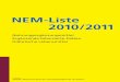 NEM-Liste 2010/2011 · HCA hydroxy citric acid, Hydroxy-Zitronensure HDL high density lipoprotein, Lipoprotein ho-her Dichte HPMC Hydroxypropylmethylcellulose I.E. Internationale