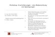 Workshop: Erschütterungen – eine Nebenwirkung von …...Apr 20, 2017  · Informationstagung Sprengtechnik 20. April 2017 in Siegen 1 Vorgänge ... über Tage unter Tage 4 Auswertung
